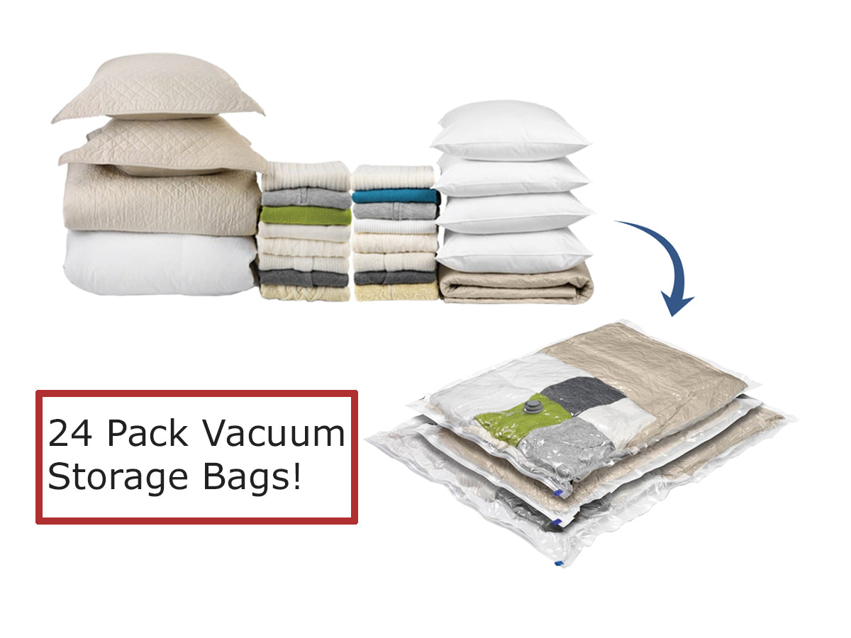 Combo Pack Vacuum Storage Bags with Roll-Up Travel Bags – QQbed