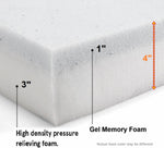 QQbed 2 Pack Replacement Foam Cushion Pad