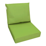 Memory Foam Back Pillow and Seat Cushion Set with Waterproof Internal Cover