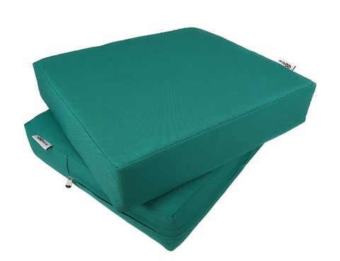 2 Pack Memory Foam Waterproof Patio Memory Foam Cushion - 5 Sizes