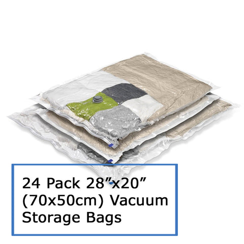 24 Pack Vacuum Storage Bags