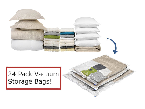 24 Pack Vacuum Storage Bags – QQbed