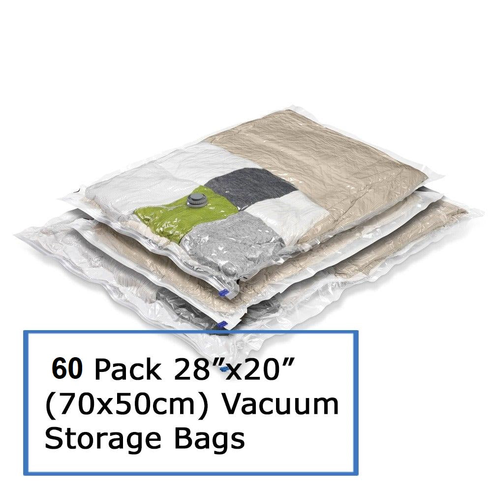 QQbed 20 Pack Jumbo Extra Large Vacuum Seal Zipper Space Saver Big Storage Ziplock Bag, Men's, Size: XL