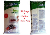 20 Packs Vacuum Sealer Food Storage Bags with Hand Pump